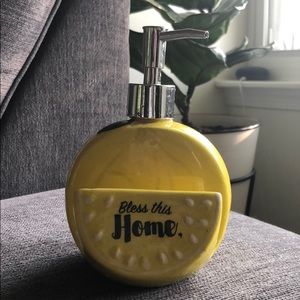 Lemon soap dispenser and sponge caddy
